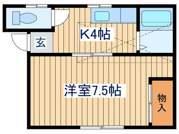 ホワイトキャッスル９番館の物件間取画像